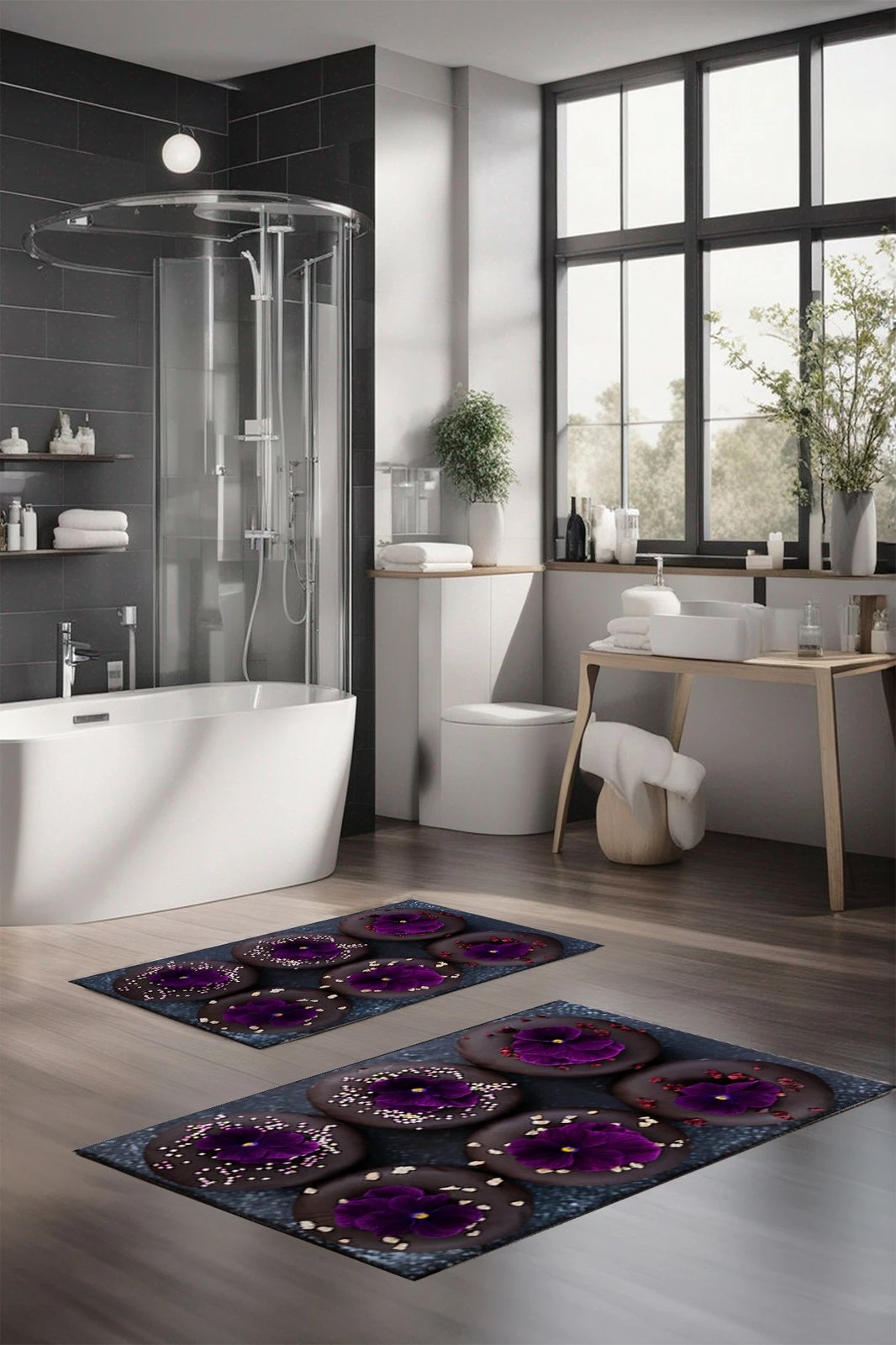 Set tapetash për banjo, shumëngjyrëshe, Mijolnir, CT-5369, 2 copë