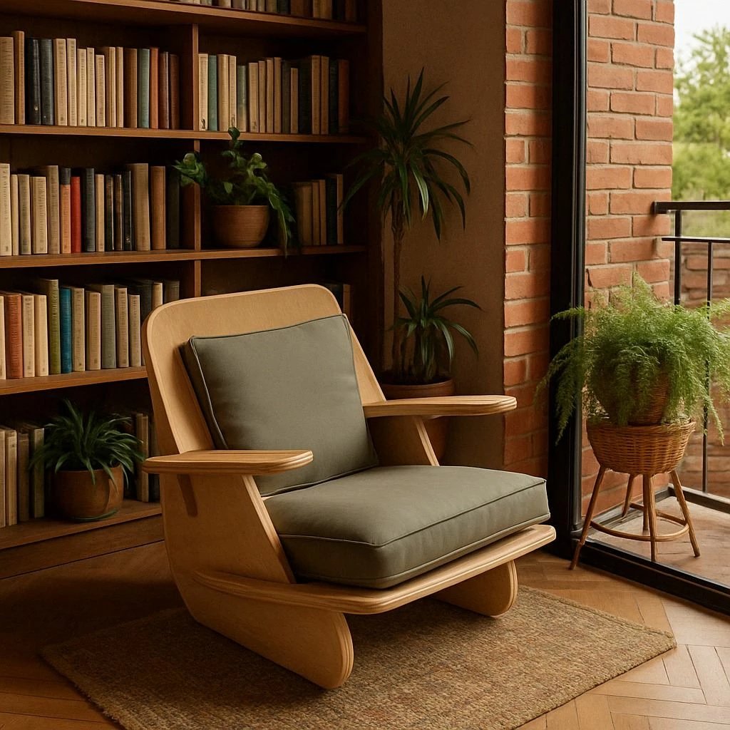 Karrige Wing Skye Decor, druri natyral, khaki, stil moderne