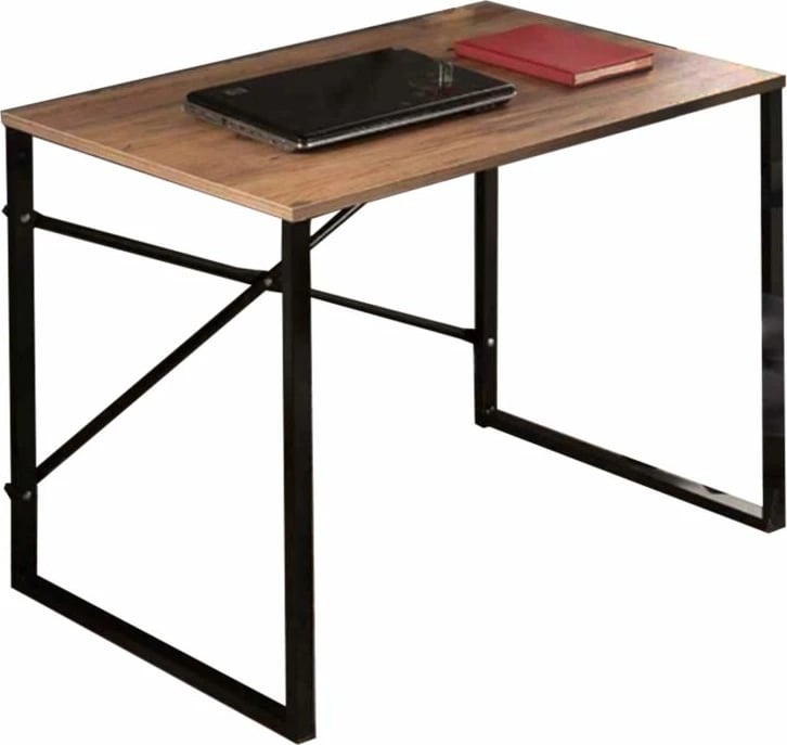 Set mobiljesh për zyre studentore Zayin-Ramon-Gaston, 3 copë, ngjyrë e zezë, walnut, lis