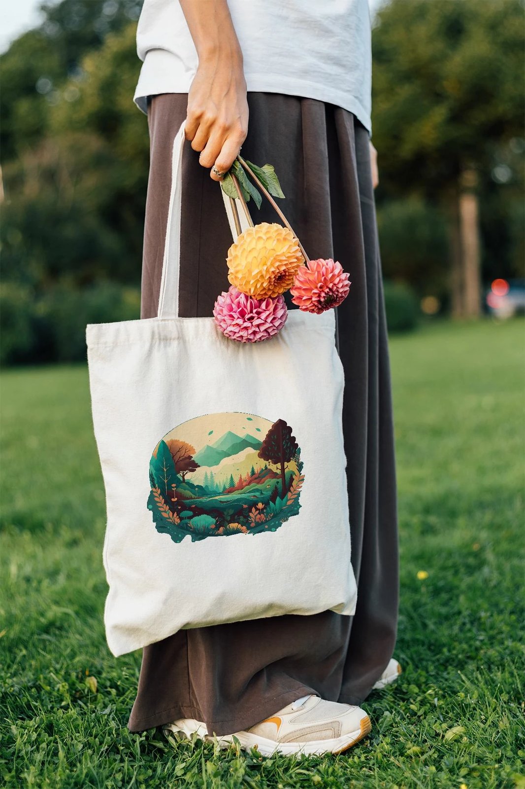 Çantë tote Zoozie Bags, model 19, shumëngjyrëshe