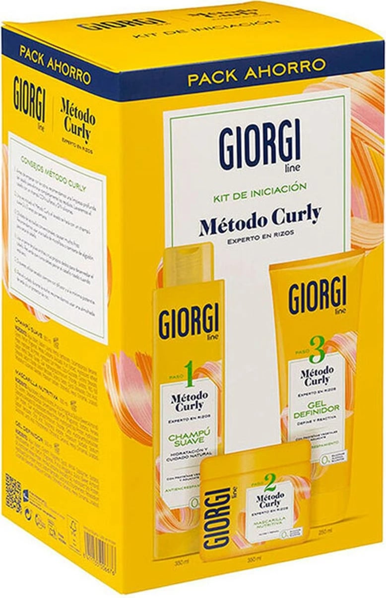Set për flokë kaçurrela GIORGI LINE Método Curly 3 pjesë