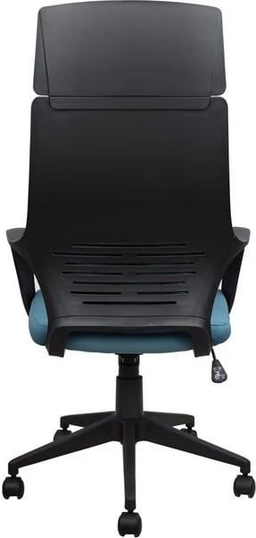 Karrige zyre FH1054.06 Gri-Blu e lehtë dhe bazë e zezë 64x61x126 cm