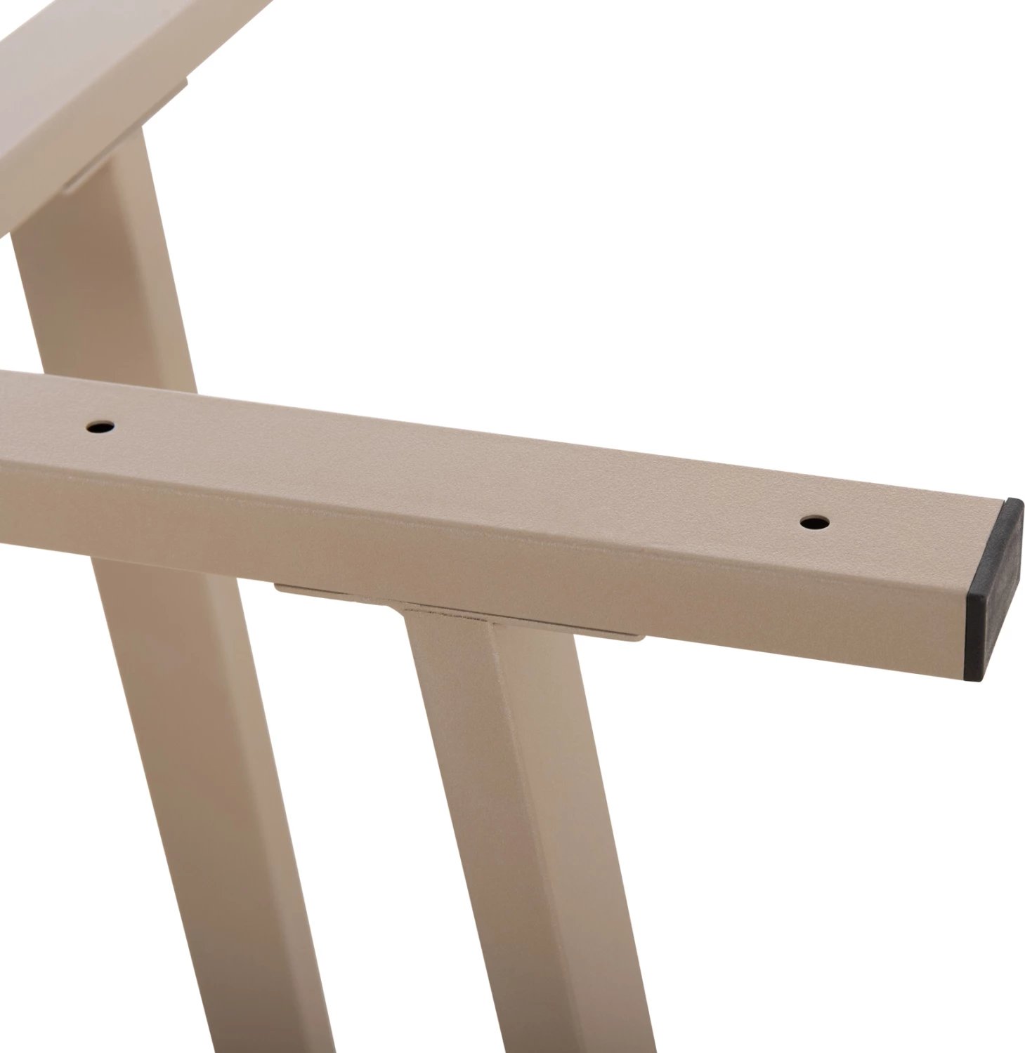 Këmbë tavoline metalike, ngjyrë kapuçino, FH470.25, 60x60x72cm