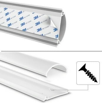 Mbështjellës kabllosh Hama 220984, vetë-ngjitës, i bardhë