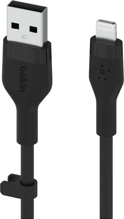 Kabllo Belkin CAA008BT1MBK, 1 m, USB A në USB C/Lightning, e zezë
