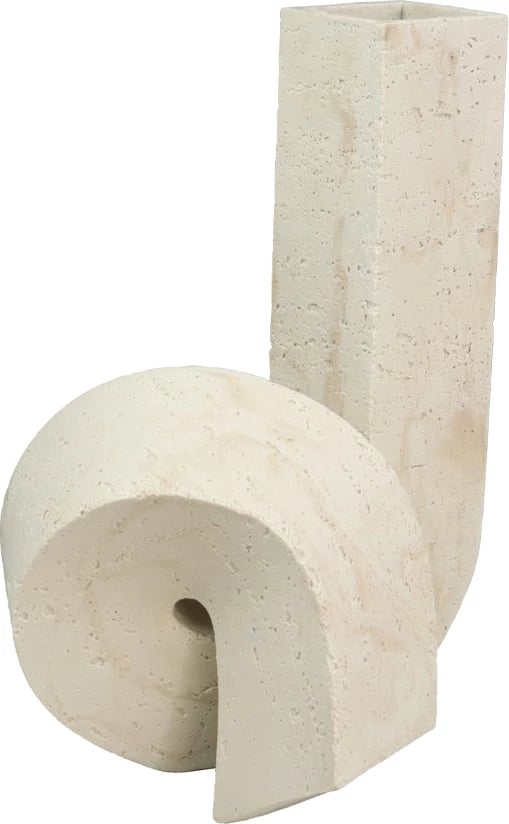 Vazo dekorative Signe, polirezine, bezhë, 19x17x30cm Vazo dekorative Signe, polirezine, bezhë, 19x17x30cm