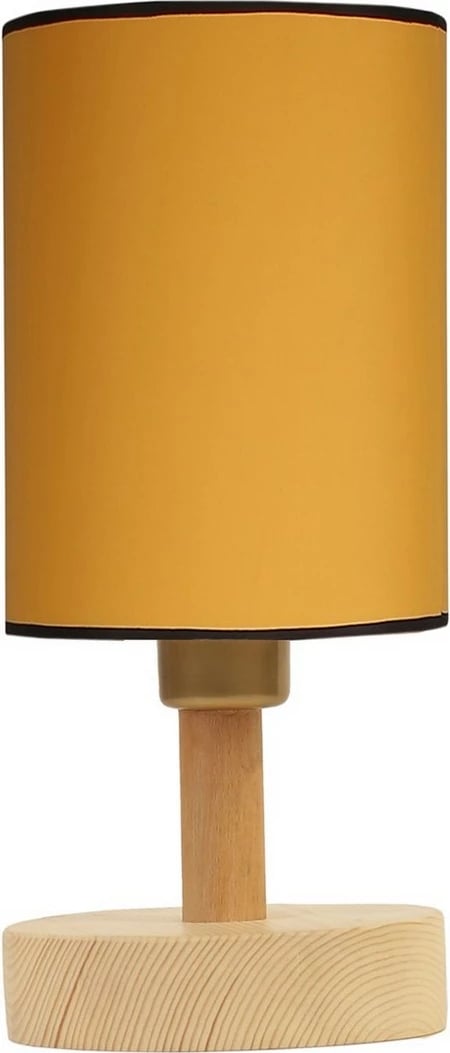 Llambë tavoline Opviq Anka, trup druri, abazhuri hardal, 34cm