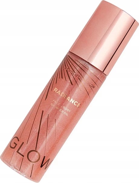 Vaj për trup dhe fytyrë Revolution Glow Radiance Face & Body Shimmer Oil Pink