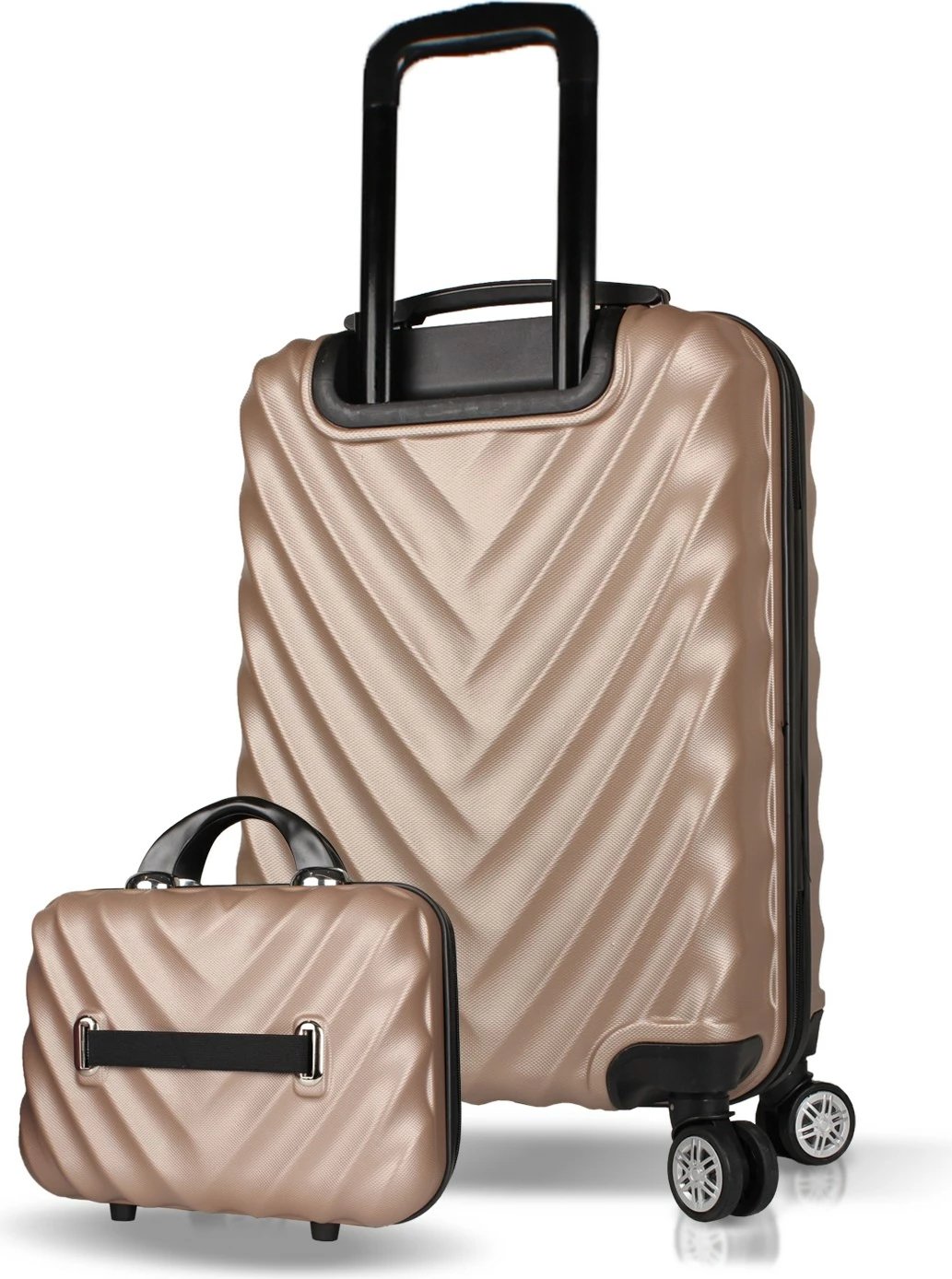 Set valixhesh (2 copë), Zoozie Bags, 7316, ngjyrë ari