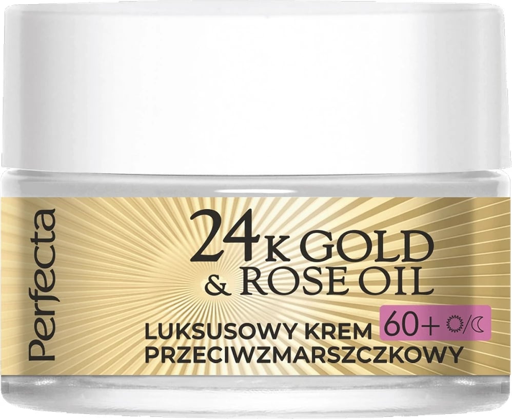 Krem kundër rrudhave për femra Perfecta 24K Gold & Rose Oil Luxury, 50ml