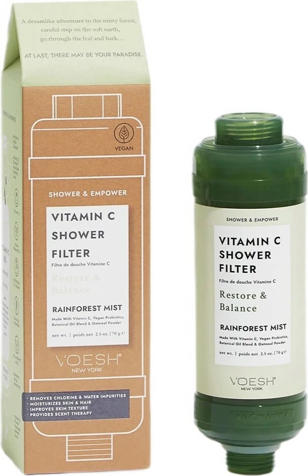 Filtër për dush me Vitaminë C VOESH Rainforest Mist 70g