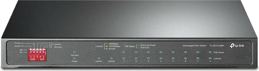 Switch TP-Link TL-SG1210MP, Gigabit Ethernet, PoE