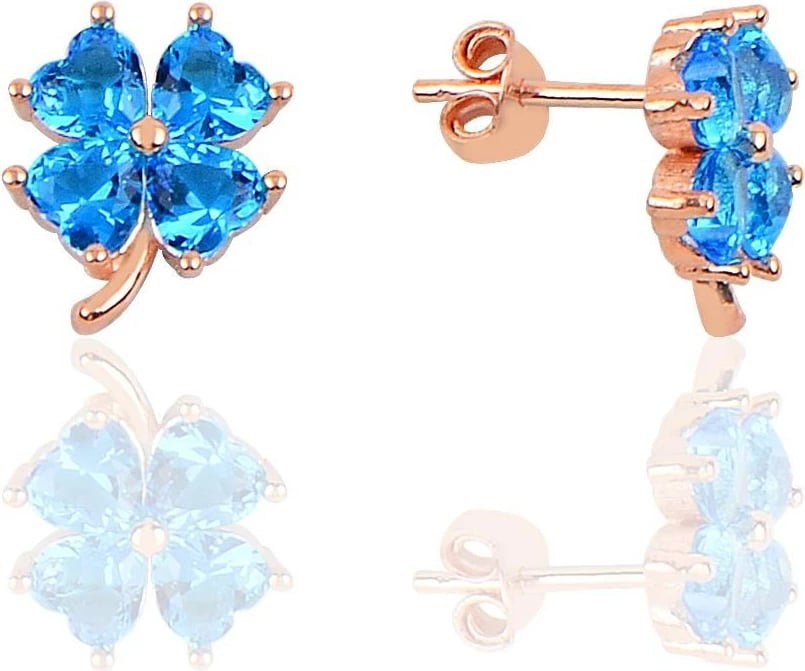 Vathë argjendi Jumeon, ngjyrë rozë ari dhe kaltër, 10066AKUA