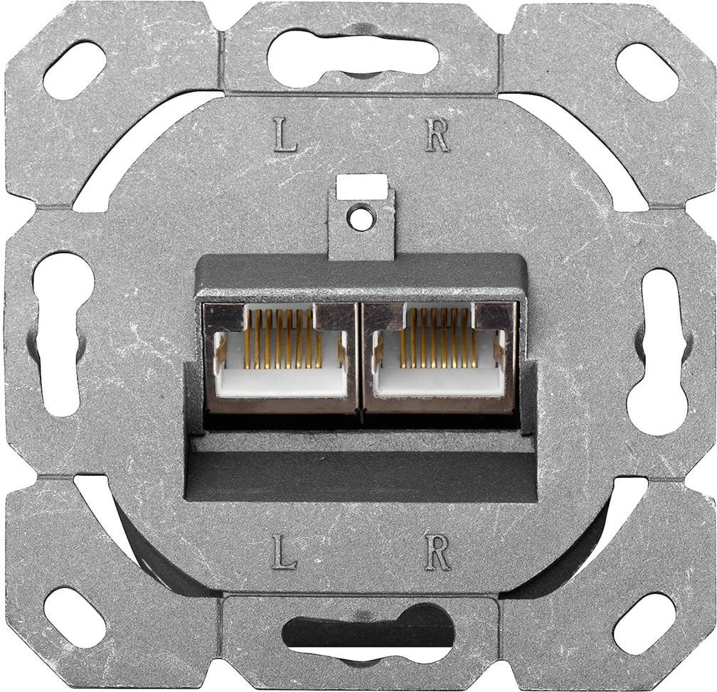 Prizë rrjeti DIGITUS DN-9006-N, CAT 6, 2xRJ-45, e bardhë