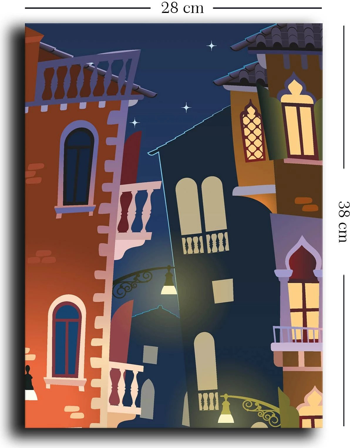 Pikturë dekorative në kanavacë, shumëngjyrëshe, Wallity, 28x38cm