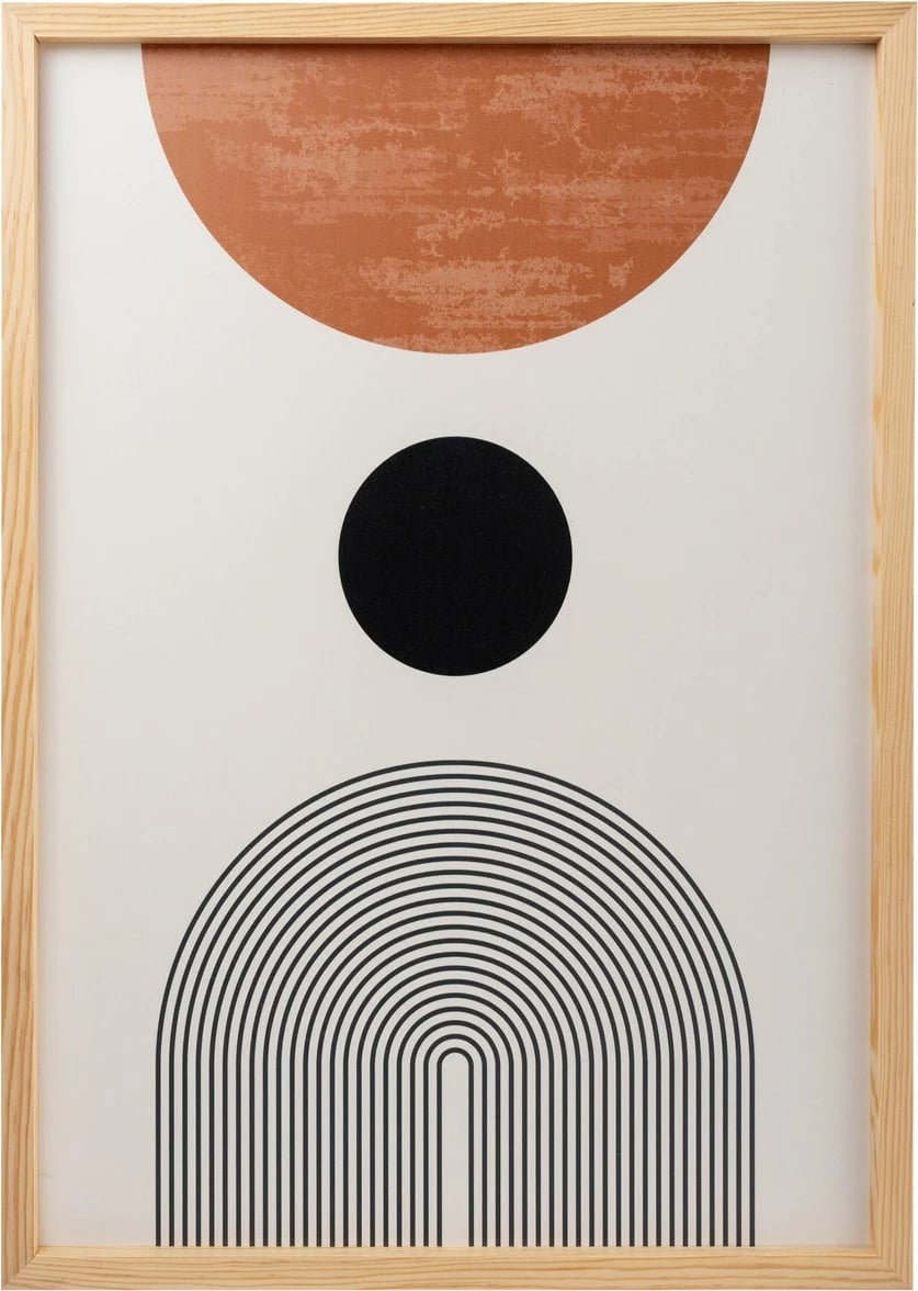 Set pikturash dekorative me kornizë MDF (3 copë), Wallity, Huhu198, 30x40cm