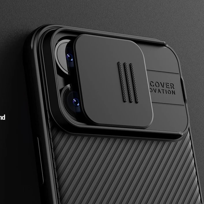 Mbështjellës Nillkin CamShield Pro Magnetic për iPhone 15 Pro Max, me kapak kamere, i gjelbër