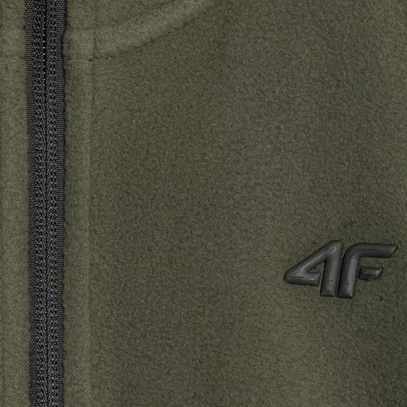 Xhemper fleece për djem 4F, khaki