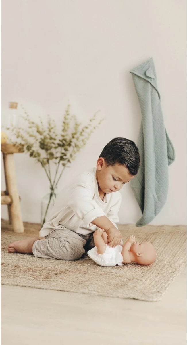 Set pelenash lodër Smoby Baby Nurse, 4 copë, e bardhë