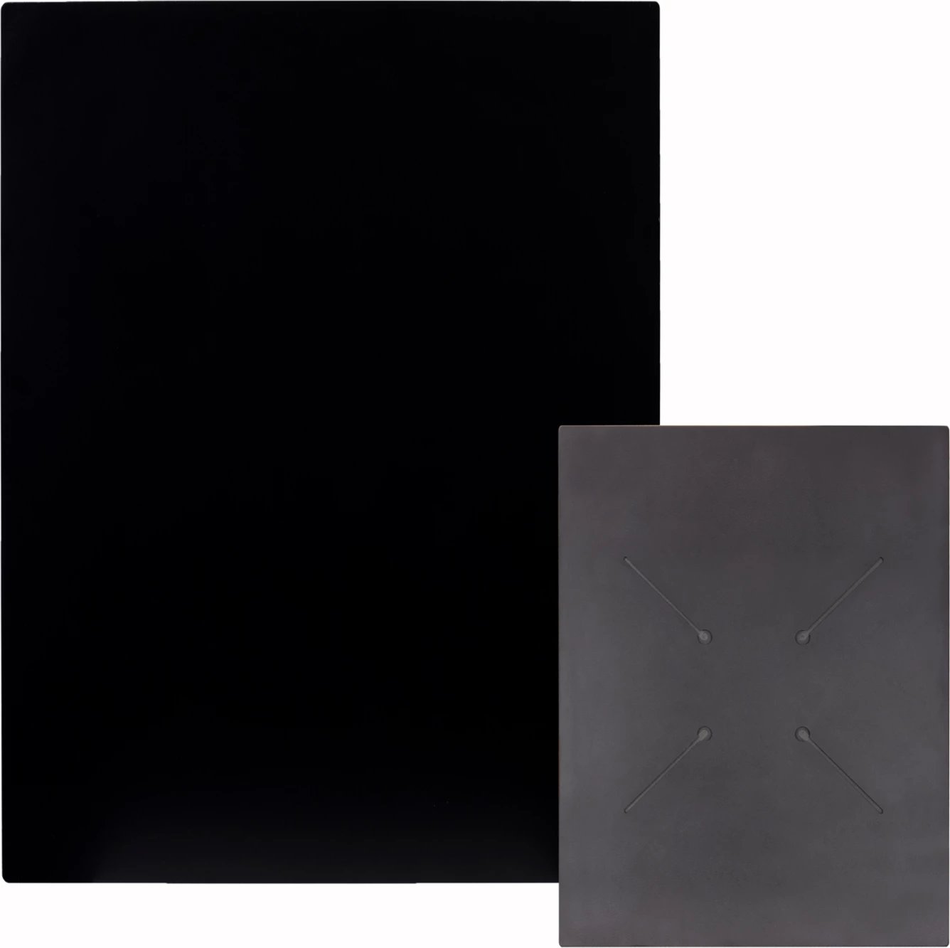 Sipërfaqe tavoline drejtkëndëshe, ngjyrë e zezë, HPL, 60x80cm