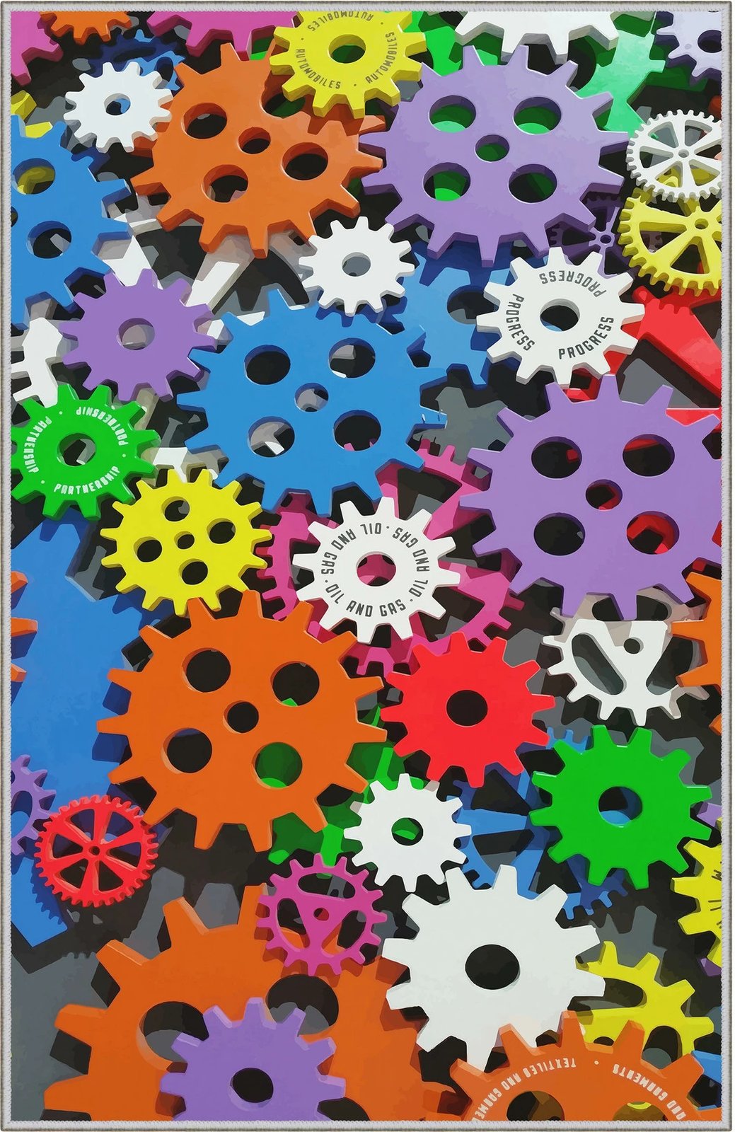 Qilim shumëngjyrësh për dhomë, 160x230cm, Conceptum Hypnose, WOOKECE143