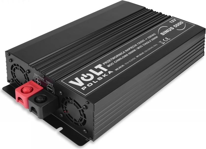 Inverter VOLT POLSKA Sinus 5000, 12V/230V, 2500/5000W, i zi