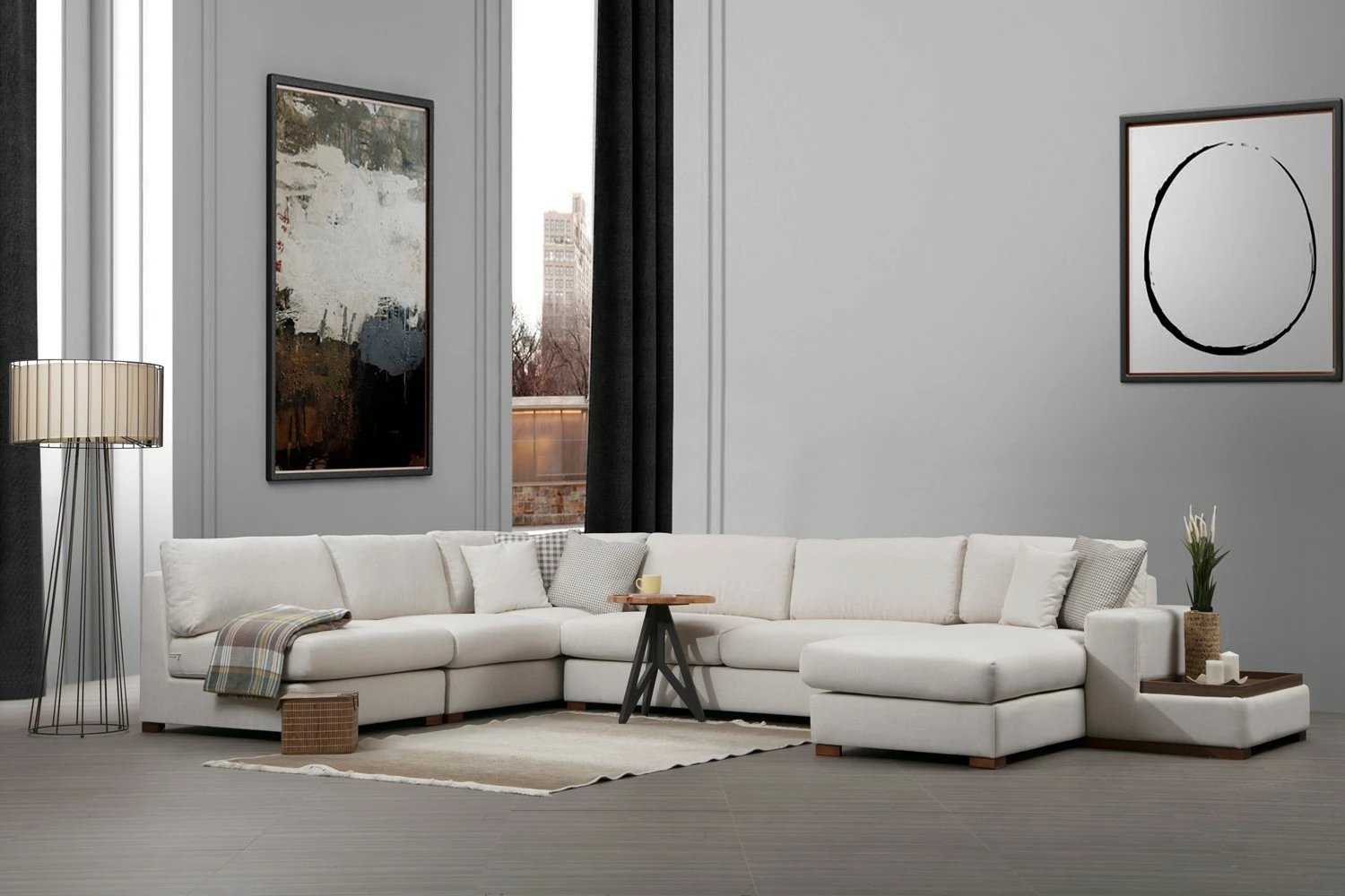 Këndore Atelier del Sofa, Loop 9, ngjyrë bezhë