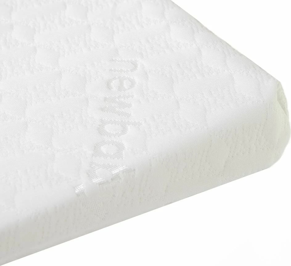 Jastëk klinë për krevat bebe, New Baby BASIC, 59x37 cm, me mbulesë të heqshme, i bardhë