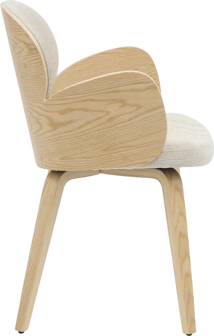 Karrige për ngrënie DARNELL FH9974.01, dru i përpunuar, ngjyrë lisi-ecru, 56x56x83H cm