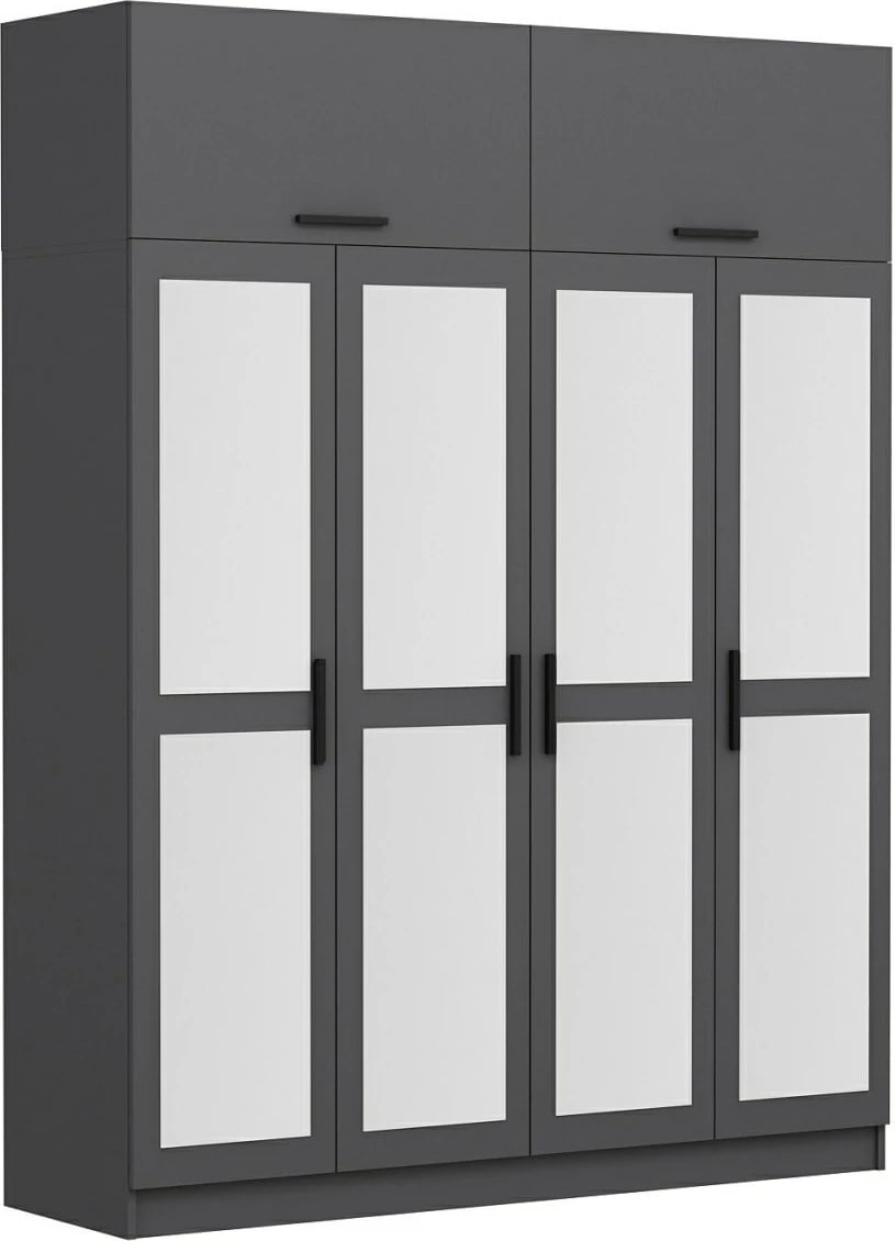 Dollap Skye Decor, ngjyrë antracit, 180x235x52cm