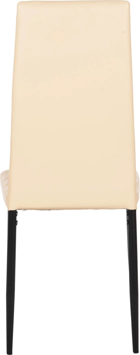 Karrige metalike Lady FH0037.25 PU kapuçino me kornizë metalike K/D 40x48x95 cm, set prej 4 copë