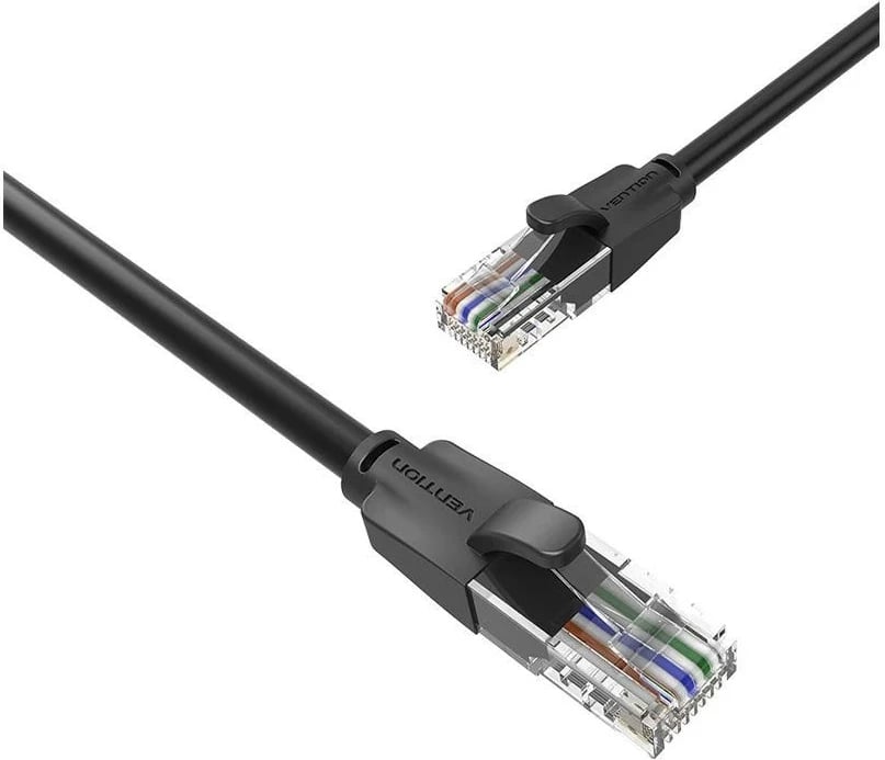 Kabëll rrjeti Vention RJ-45/RJ-45, Cat. 6, 25m, i zi