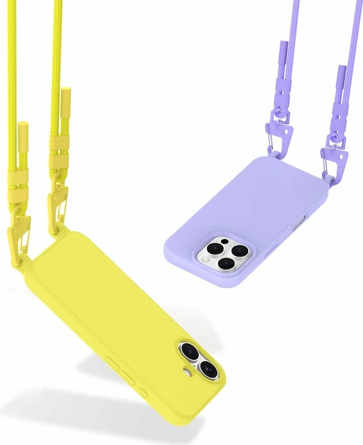 Mbështjellës Tech-Protect MagNecklace për iPhone 15 Plus/14 Plus, MagSafe, Verdhë