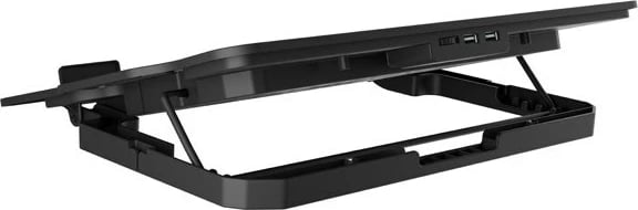 Mbajtëse ftohëse për laptop NATEC DIPPER 2, 17.3", 1 ventilator, USB, e zezë me dritë blu