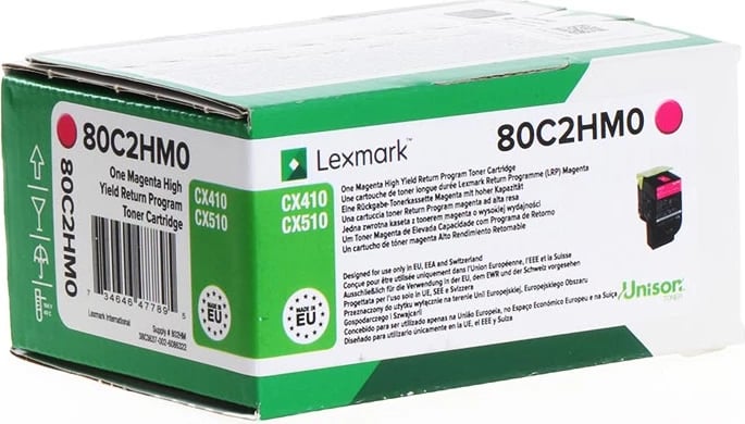 Toner, Lexmark 802HM/80C2HM0 3000 faqe XXL, magenta