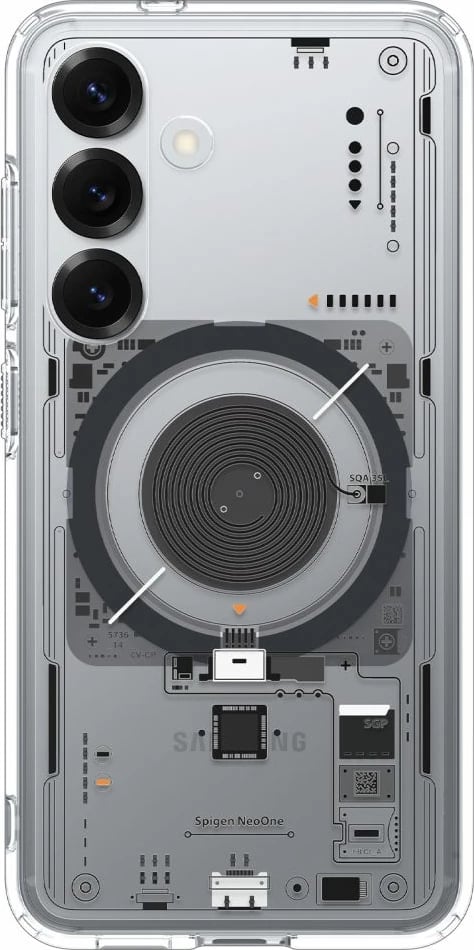 Mbështjellës Spigen Ultra Hybrid Mag për Samsung Galaxy S25 Neo One, Transparent