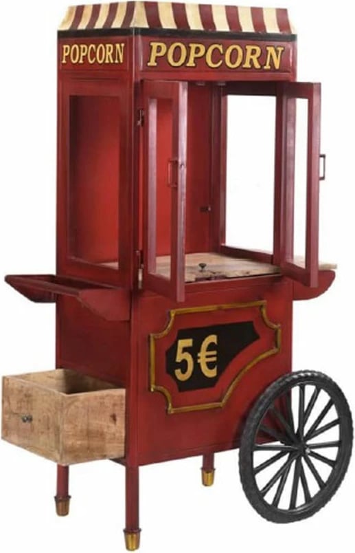 Konsolë për kokoshka, e kuqe-krem, 100x46x160 cm