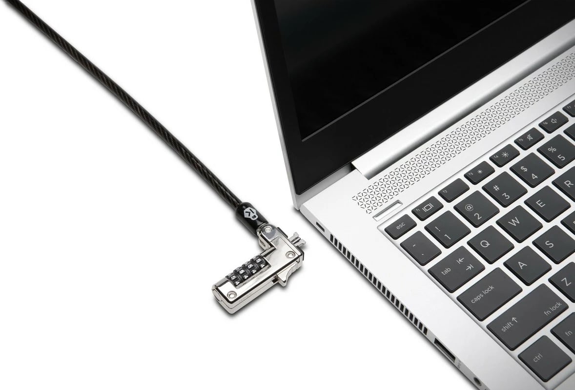 Kabllo sigurie Kensington Slim NanoSaver, kombinim mekanik, 1.8m, e zezë/metal Kabllo sigurie Kensington Slim NanoSaver, kombinim mekanik, 1.8m, e zezë/metal