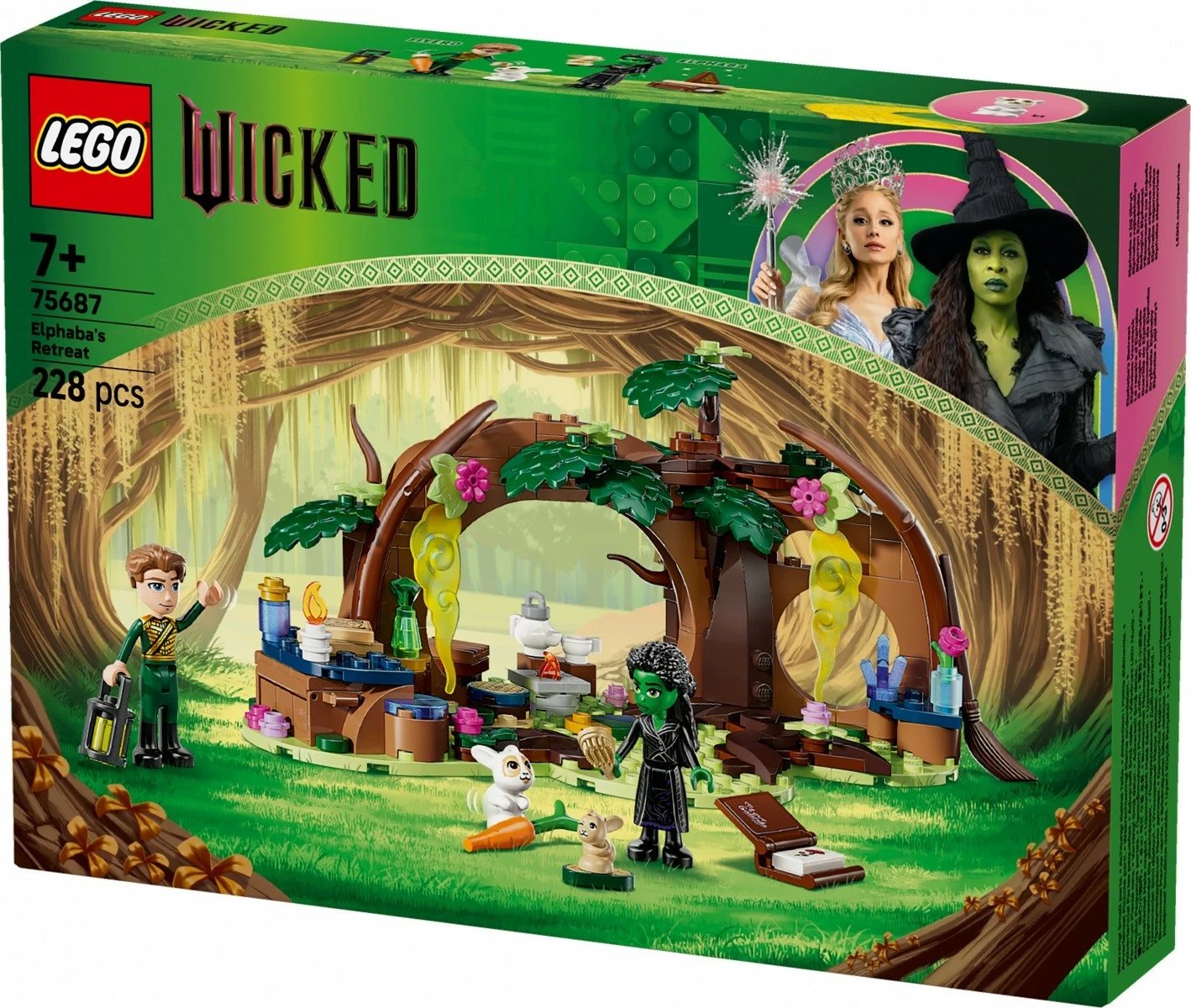 Set ndërtimi, LEGO Wicked, 75687 Elphaba Hideout, 228 copë, plastikë, 7+