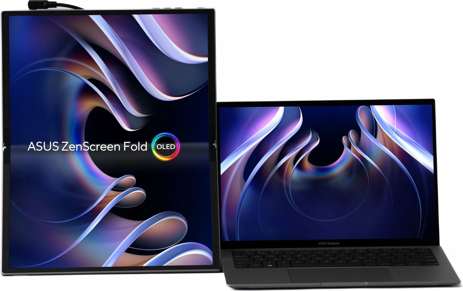 Monitor portativ ASUS ZenScreen Fold OLED MQ17QH, 17.3", Quad HD, OLED, Argjendtë
