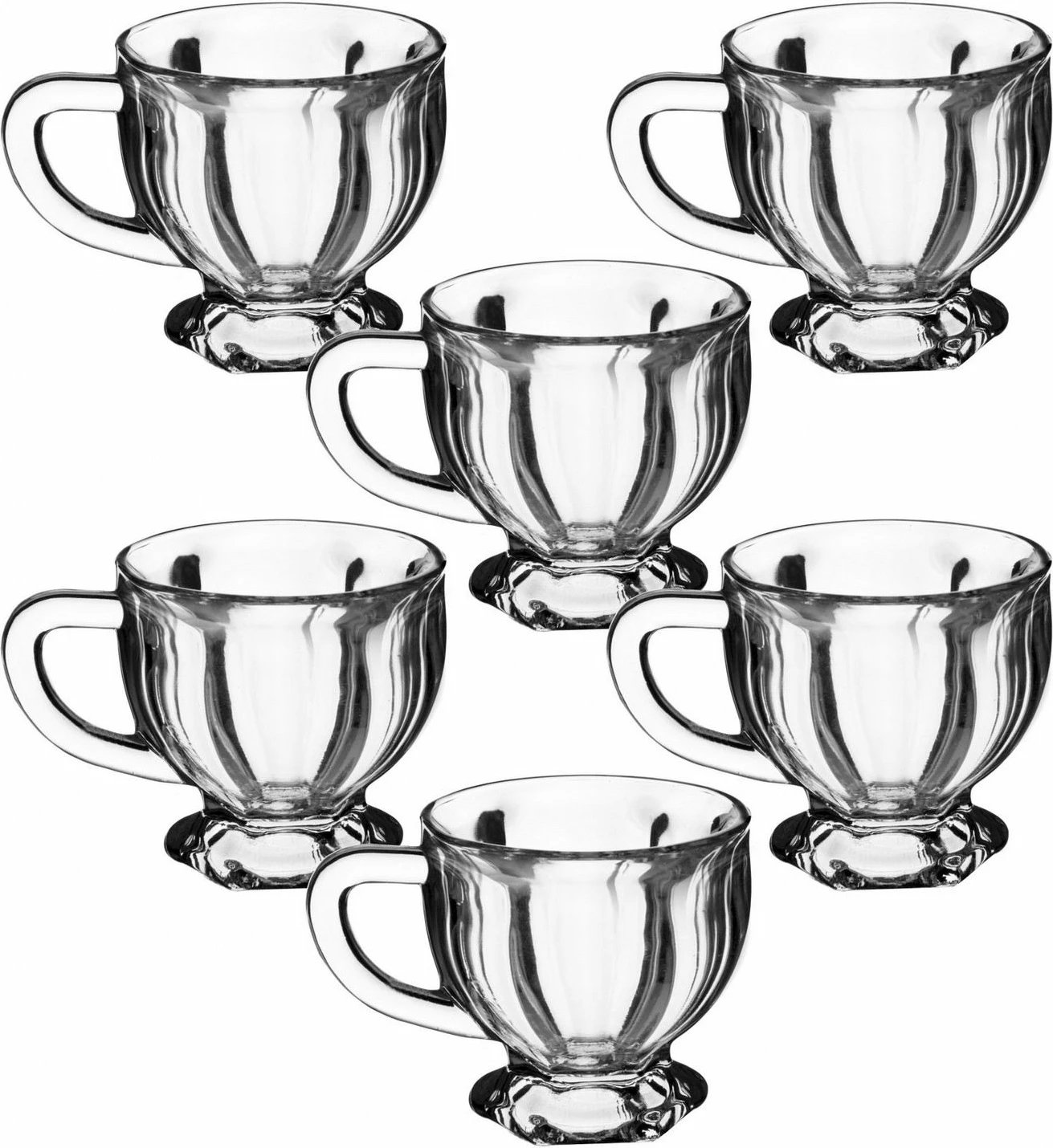 Set gotash prej qelqi (6 copë), Hermia, CP9109GCL