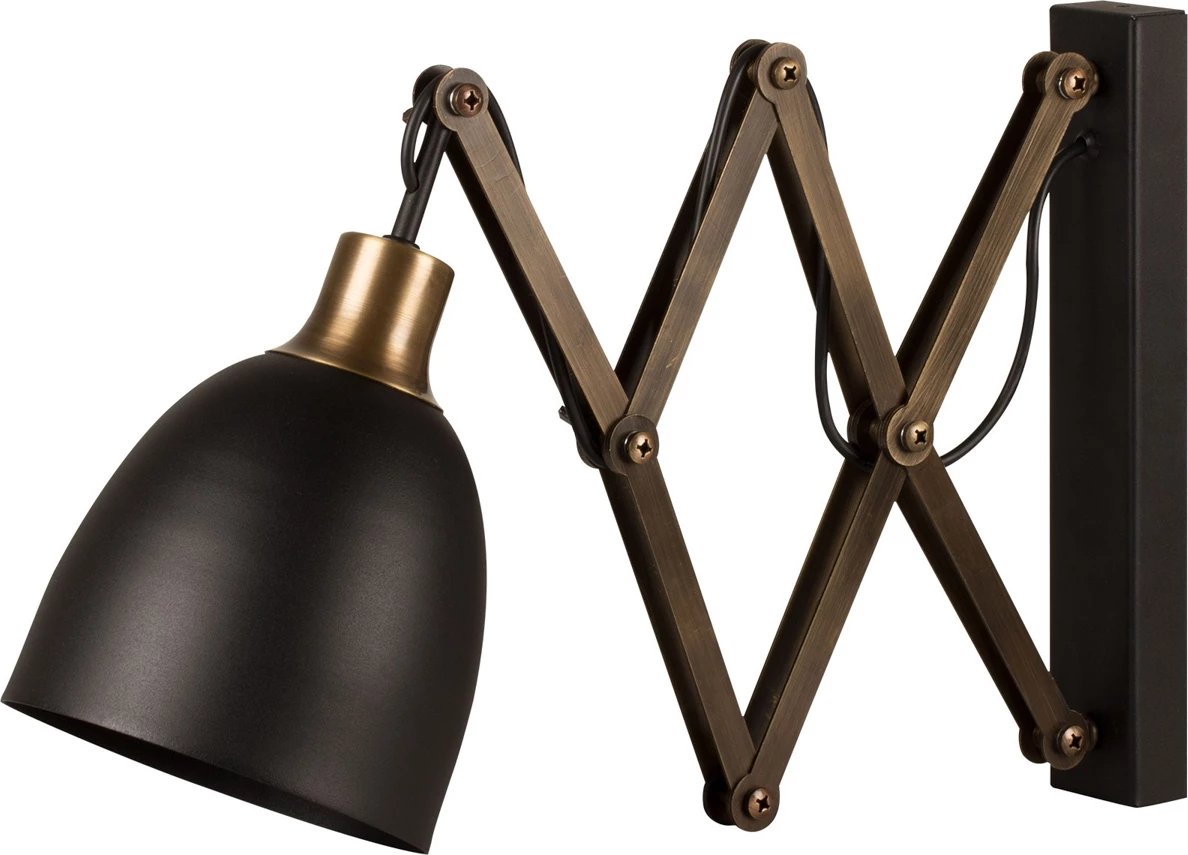 Llambë muri Opviq, Sivani - MR - 725, ngjyrë e zezë, vintage