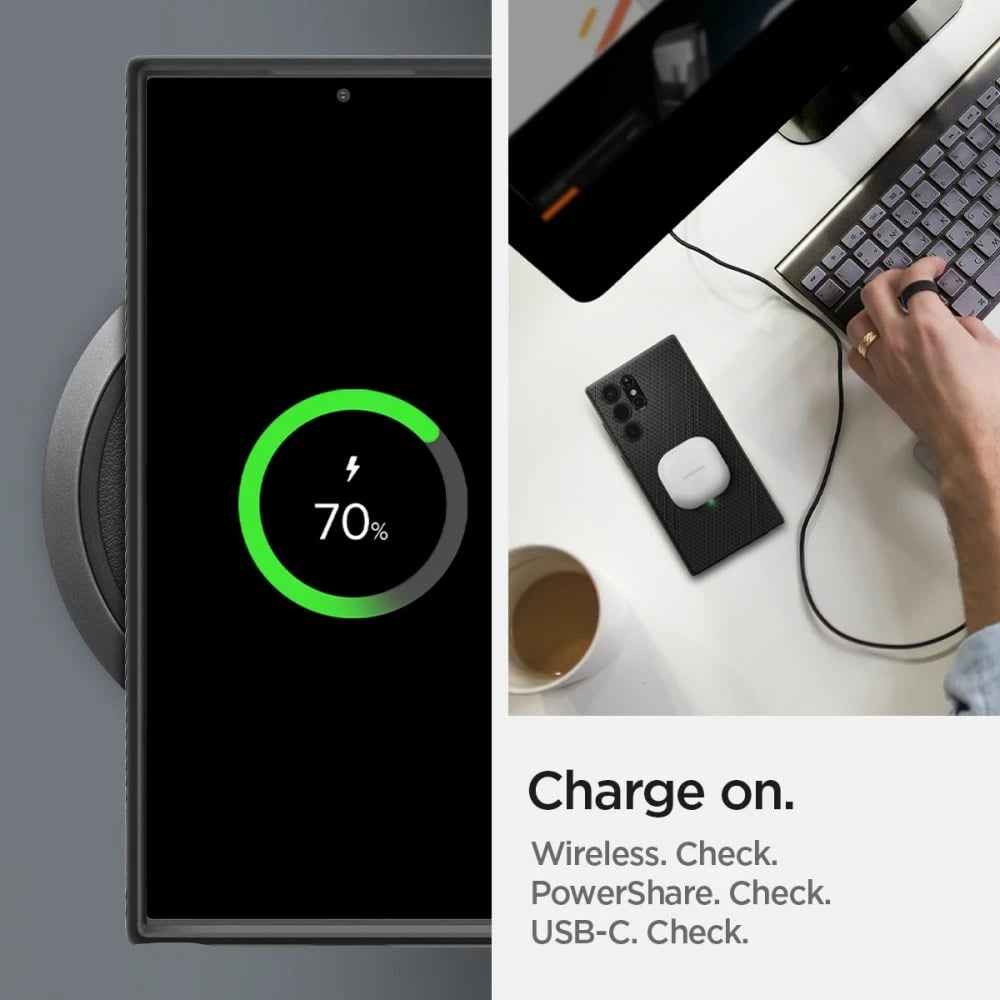 Mbështjellës Spigen Liquid Air për Samsung Galaxy S22 Ultra, Mat Zi