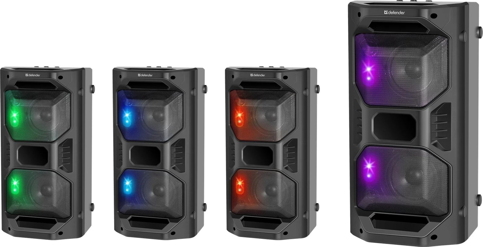 Altoparlant portativ Defender Rage, Stereo, 50 W, i zi