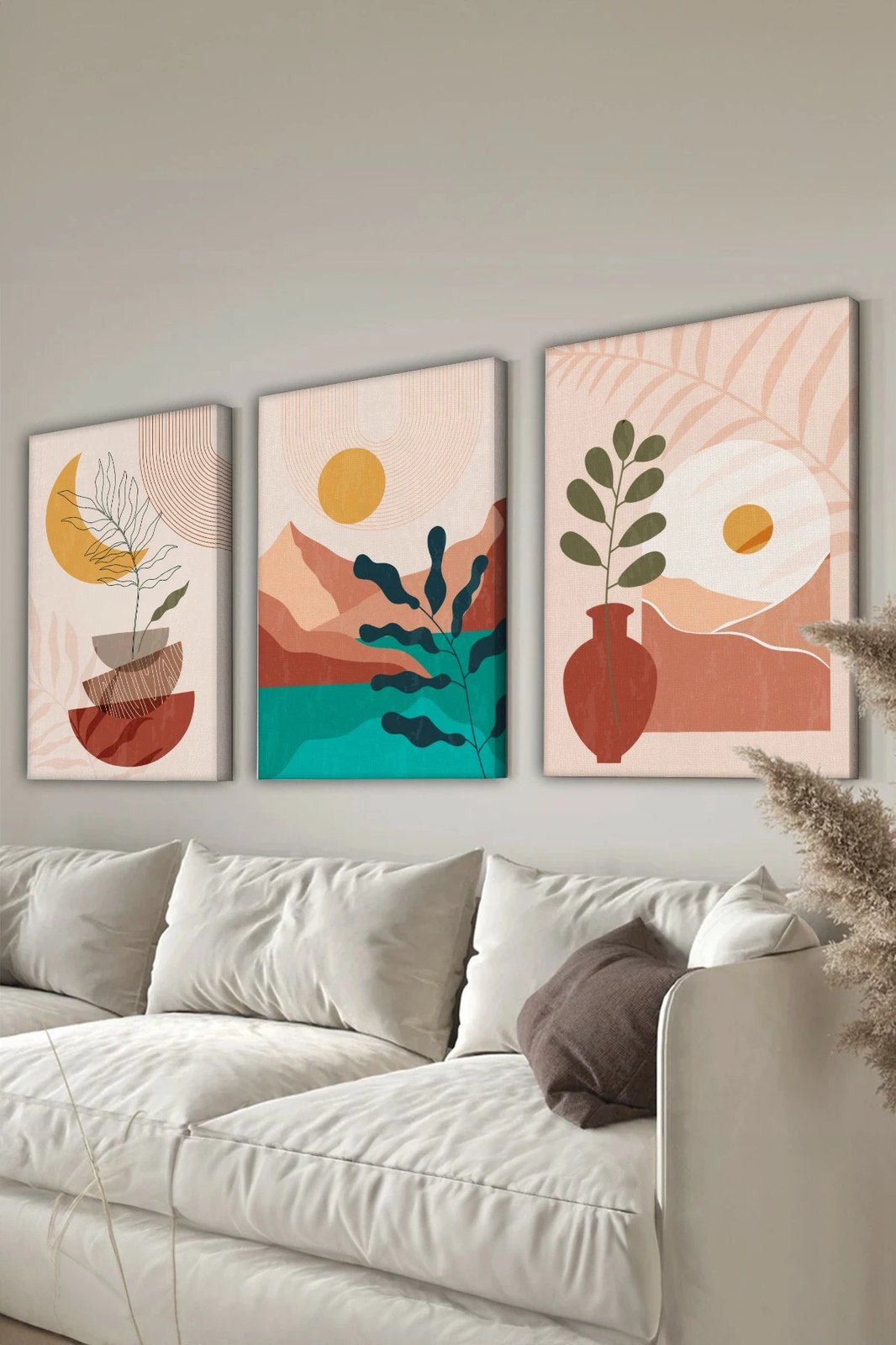 Pikturë dekorative në kanavacë (3 copë), Wallity, 3Cnvs12, 50x70cm