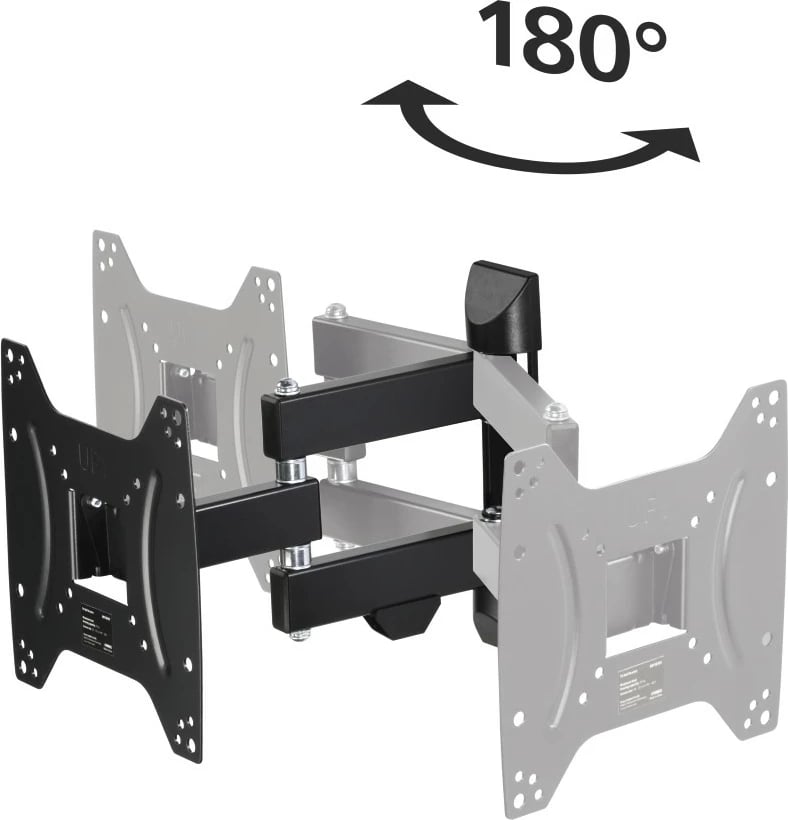 Mbajtës për TV Hama FullMotion, 122cm (48 "), 2 krah, i zi, 118101