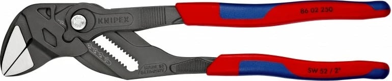 Pense Knipex 86 02 250, 250mm, ngjyrë gri/kuqe