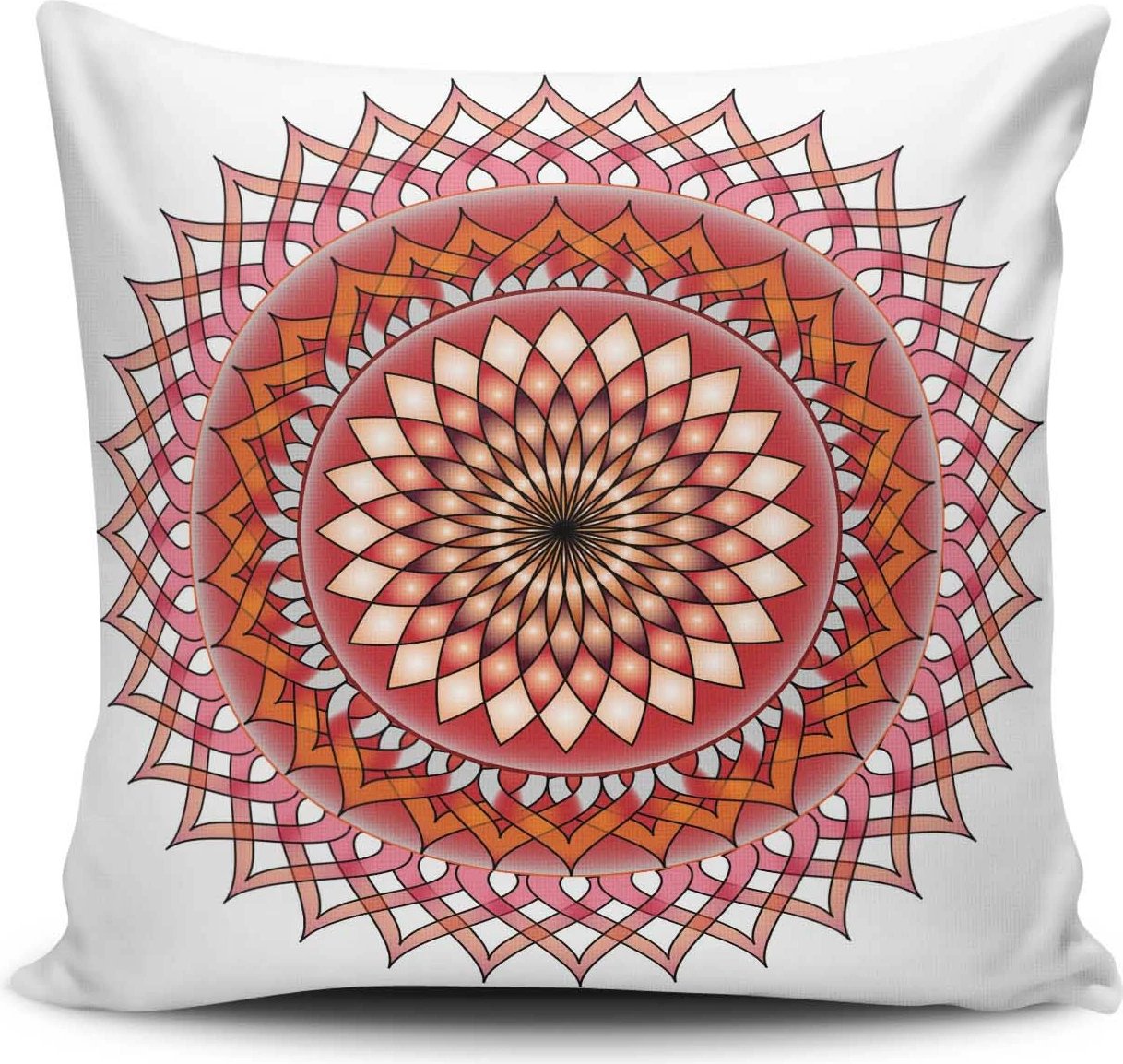 Jastëk dekorativ Aberto Design, MANDALA-27, shumëngjyrësh, 43x43cm