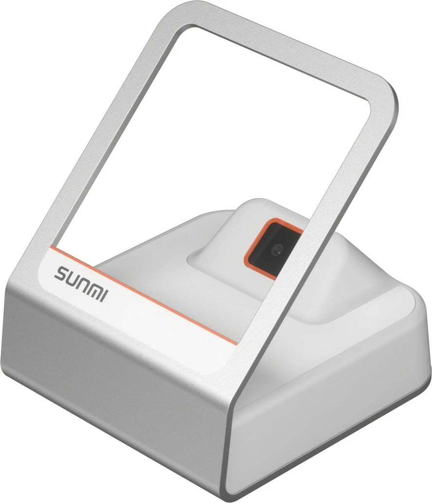Skaner barkodi prezantues, Sunmi Blink2 C10014010, USB-A, 1D/2D, CMOS, kënd 45°, i bardhë