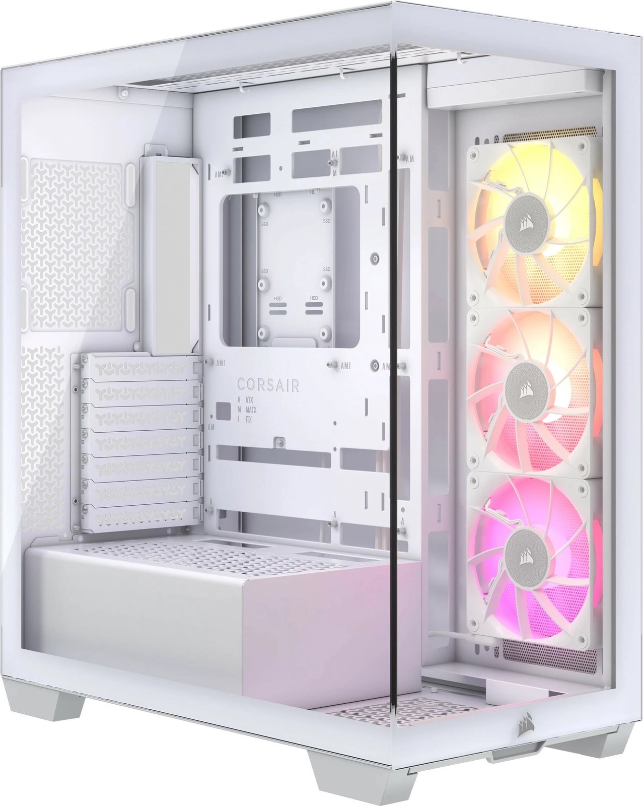 Kasë Corsair 3500X LINK RGB, Midi Tower, e bardhë